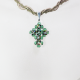 Small Cross - Valonia-Khaki Braid - 1